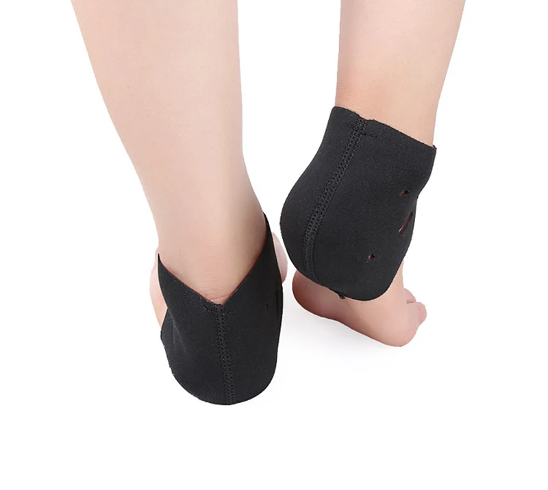 1 пара эластичные женские сапоги черного цвета, ткань силиконовые Увлажняющие гелевые пяточные носки треснувший сухой стопы средство для защиты и уходу за кожей стельки кружевные носки