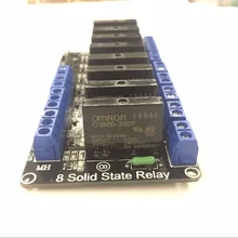 1 шт. 8 каналов В 5 В DC релейный модуль твердотельные высокого уровня SSR AVR DSP для