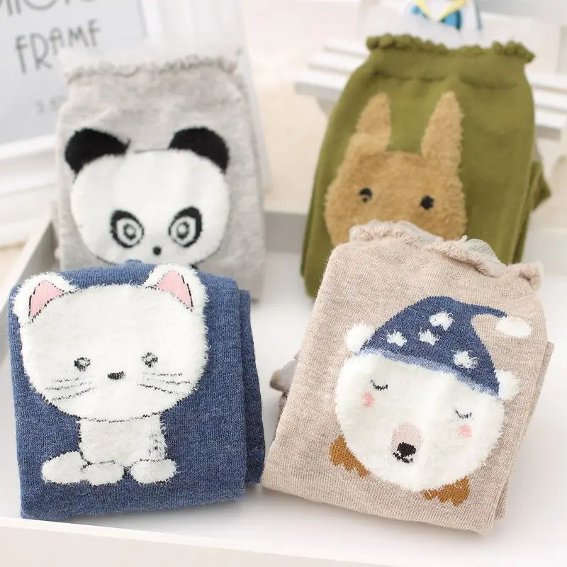 

W168 three-dimensional quality cartoon animal head ears female socks cartoon socks 1 pairs