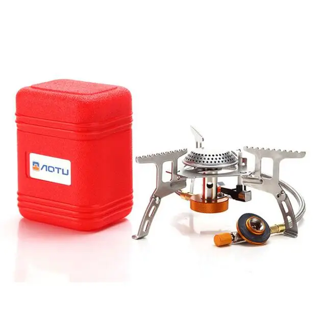

HOT Portable Outdoor Folding Gas Stove Camping Equipment Hiking Picnic 3500W Igniter Camping Gas Stove