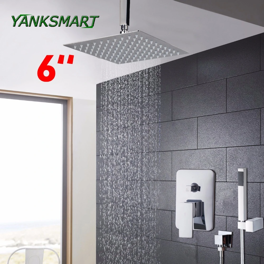 Sparkling Oil Rubbed Bronze Rain Shower Head With Handheld Spray
