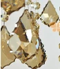 Pendentif à lustre en cristal en forme de feuille d'érable, pièces de lustre, couleur champagne, 38mm, 100 pièces/lot, livraison gratuite ► Photo 3/3