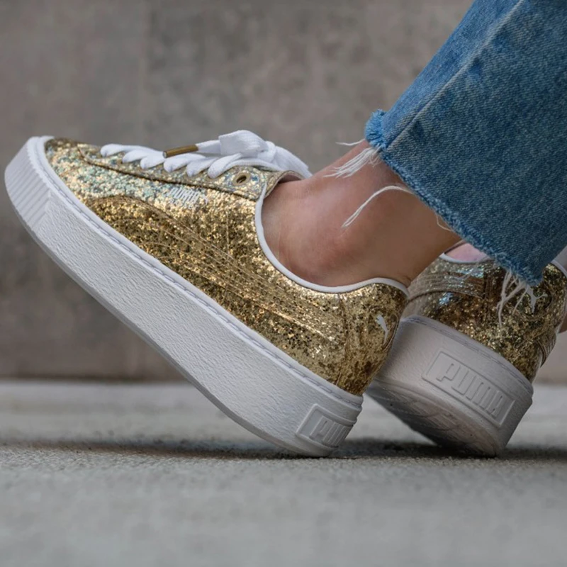 puma basket platform glitter puma basket platform glitter