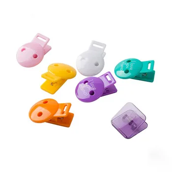 

50pcs/lot Baby Plastic Pacifier Clips Jewelry Making Pacify Soother Holder For Baby Feeding Accessories Multi Pacifier Chain