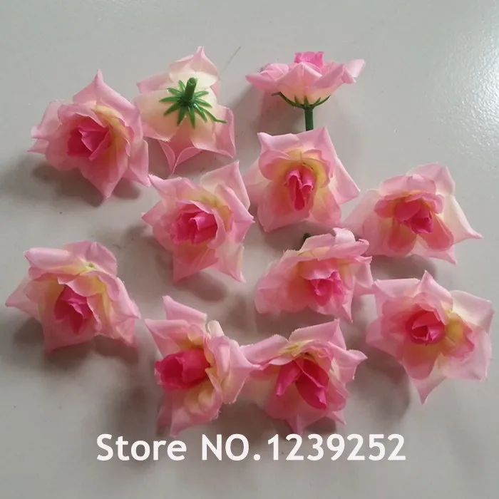 NEW 50PCS  Artificial Rose Silk Flower Heads Decoration Wedding Decoration DIY Wreath Gift Box Scrapbooking Craft Fake Flowers dried wildflowers