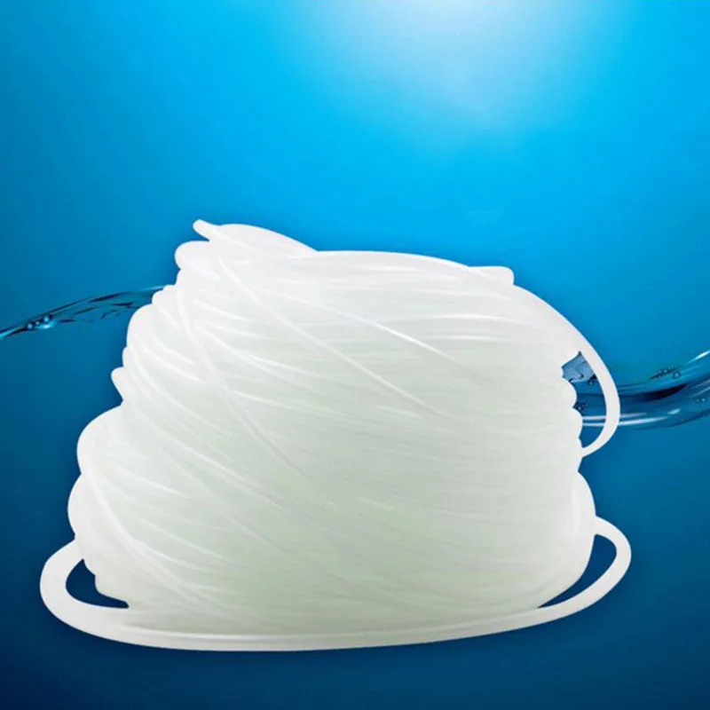 

Stone Air Tube Aquarium Air Pump Tube Fish Tank Pump Accessory White 1M 4*6mm Professional Soft Silicone Oxygen