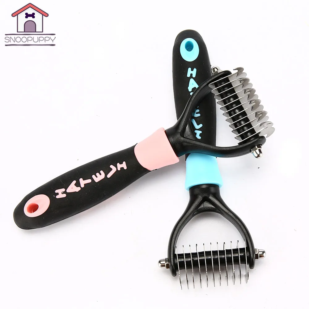Combs For Dog Cat Pet Removes Knotted Hair Suit For Long Hair Curly Pet Double Blades Side