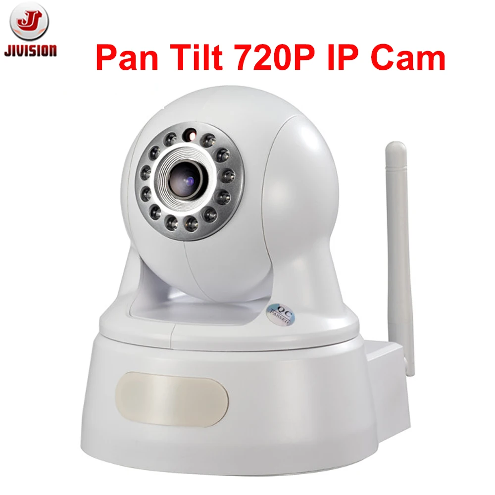 

P2P ONVIF 1.0 Megapixel HD baby monitor IP camera with WIFI Pan/Tilt day and night SD card slot Wireless ip camera Home Kamera