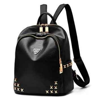 

newhotstacy bag 10113517 new fashion women pu leather double shoulder bag backpack
