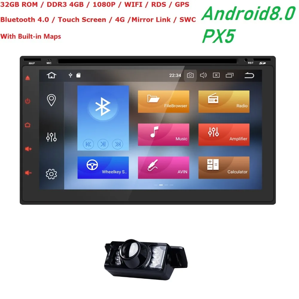 

2Din 7''Android10.0 Universal Car Radio DVD Player GPS Navigation 4GB RAM 32G ROM Car Stereo FM Rds Wifi 4G DAB+ Headunit CAM BT