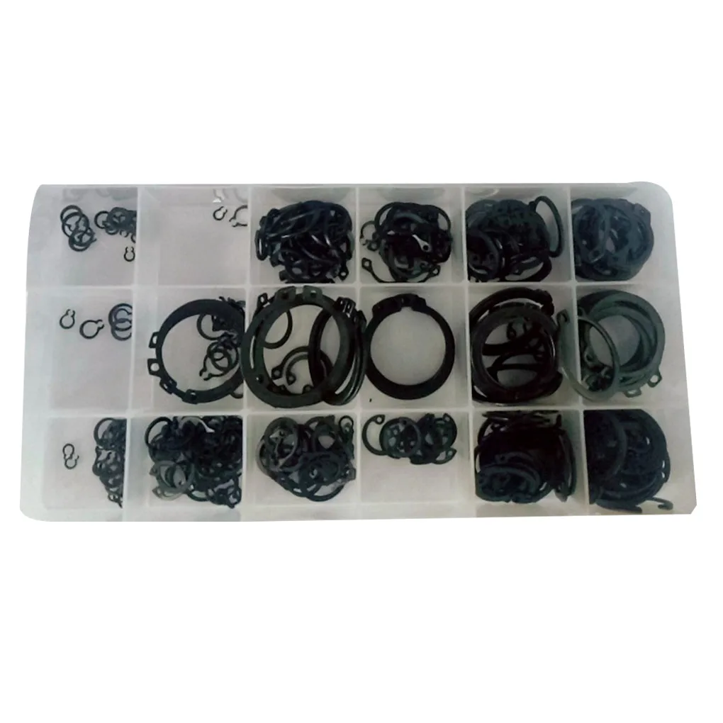 

300pcs 18 Sizes Circlip Set External Retaining Cir Clip Automobiles Machinery Snap Ring Kit
