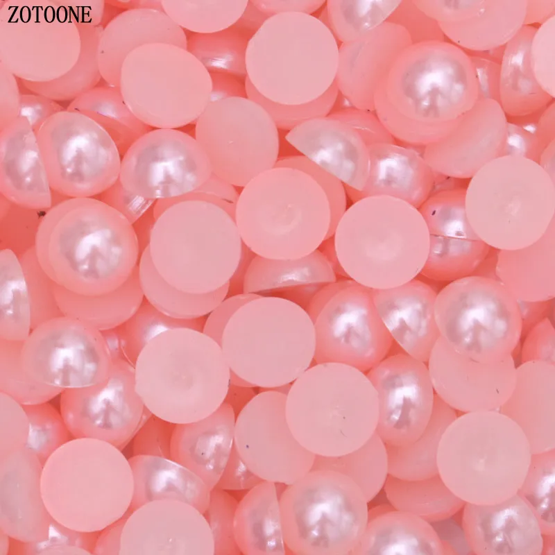 ZOTOONE 1000 шт. 2 6 мм жемчужные Обрезанные стены Сделай Сам резиновые полукруглые