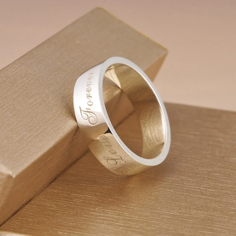 Классические серьги цвета 18 K белого золота любовь навсегда кольца для мужчин и женщин пара для годовщины помолвки обручальное кольцо, вечерние, хорошее ювелирное изделие, подарок