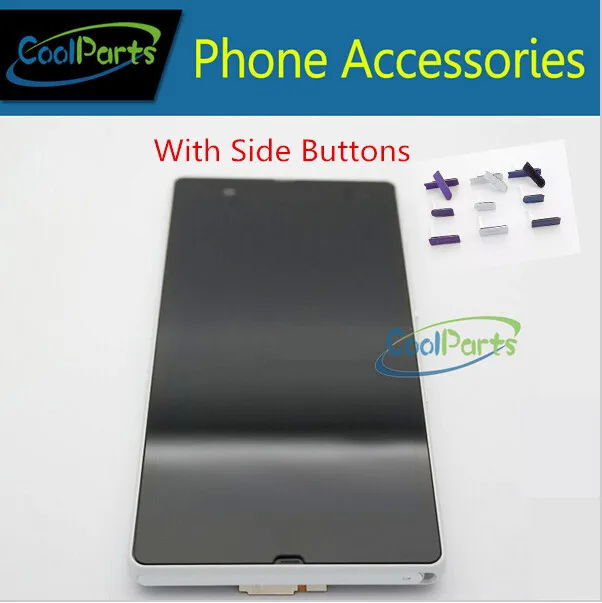 

Original Quality For Sony Ericsson Xperia Z L36h L36i LCD Display Panel and Touch Screen Digitizer+Frame+Side Button 1PC/Lot