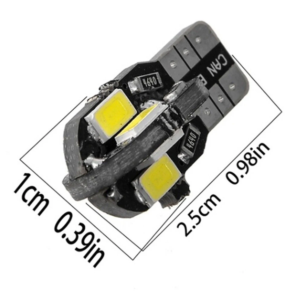 10 x Canbus T10 194 168 W5W 5630 8 светодиодный SMD белый автомобиль клиновидные боковые светильник лампа