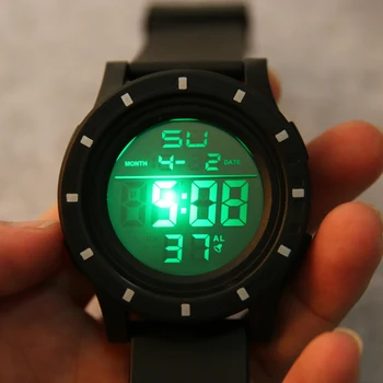 

New 2019 OHSEN electronic Digital Led Boys Men Wristwatch Green Army Cool Outdoor Sport Diving Watches Relogio hombre Mens Gift