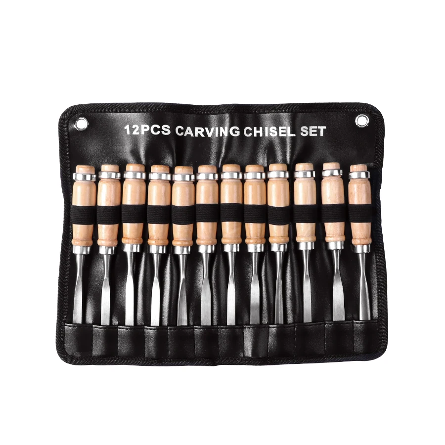 

Wood Working Skew Sculpting Wood Carving Tools Chisel kit Knives Hand Chisel Professional Gouges Tool Set