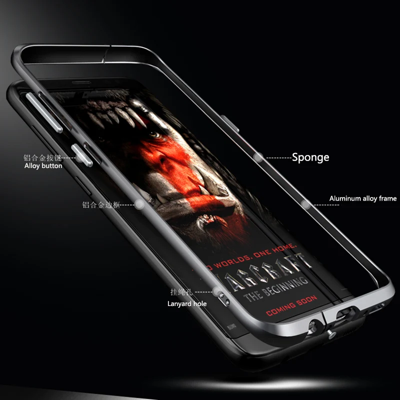 Для samsung Galaxy S8 чехол плюс металлический бампер для s тонкий алюминиевый каркас s8