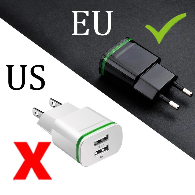 ЕС 2 Plug Dual Порты Зарядное устройство для huawei Коврики 10Lite P smart P8 P9 P10 Lite Pro P smart хонор 6A 7A 7X 7C 6C Pro случае Cargador телефон Micro Usb кабель Мощность адаптер usb Быстрое зарядное устройство