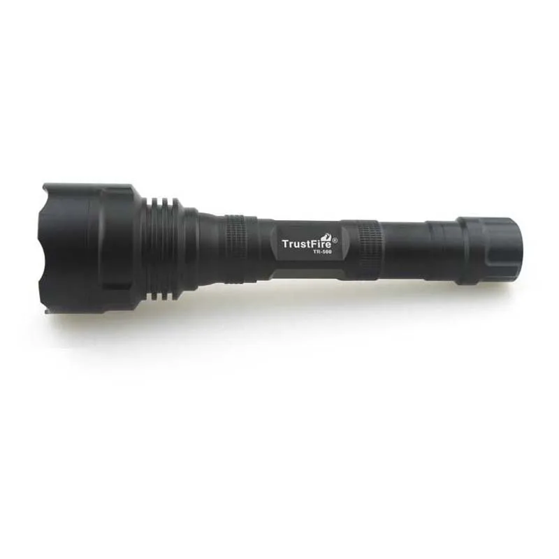 TrustFire TR-500 3xcree XRE Q5 3-Цвета светильник(красный/белый/зеленый цвет) 500LM 3-режимный светодиодный вспышка светильник(2x18650