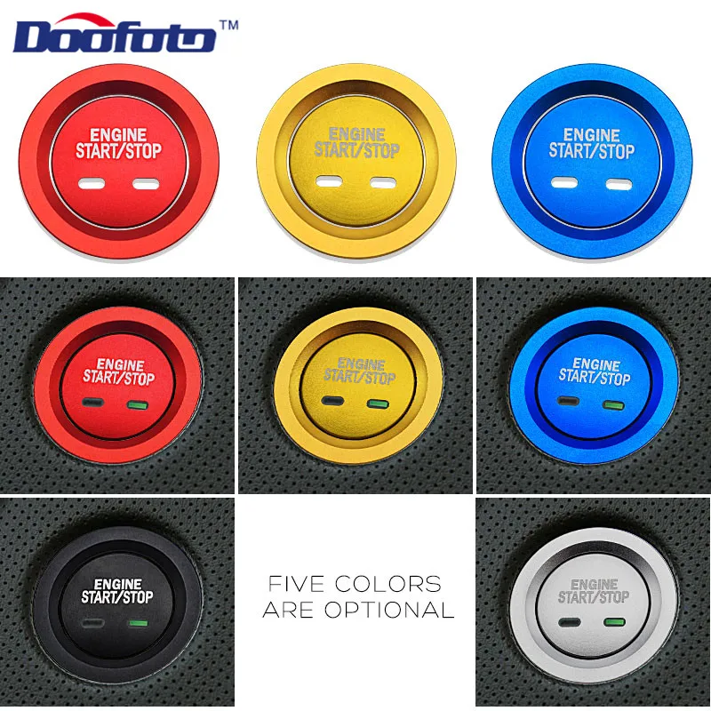 Car Styling Start Engine Button Ignition Trim Covers Case car start button cover For Cadillac XT5 CT6 XTS CTS SRX New Auto Accessorie