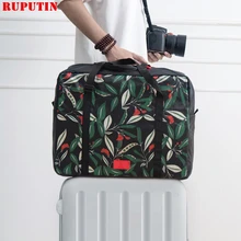 

RUPUTIN New Women's Foldable Travel Bags Weekend Portable Garment Organizer Luggage Bag Put On Suitcase Waterproof Handing Bags
