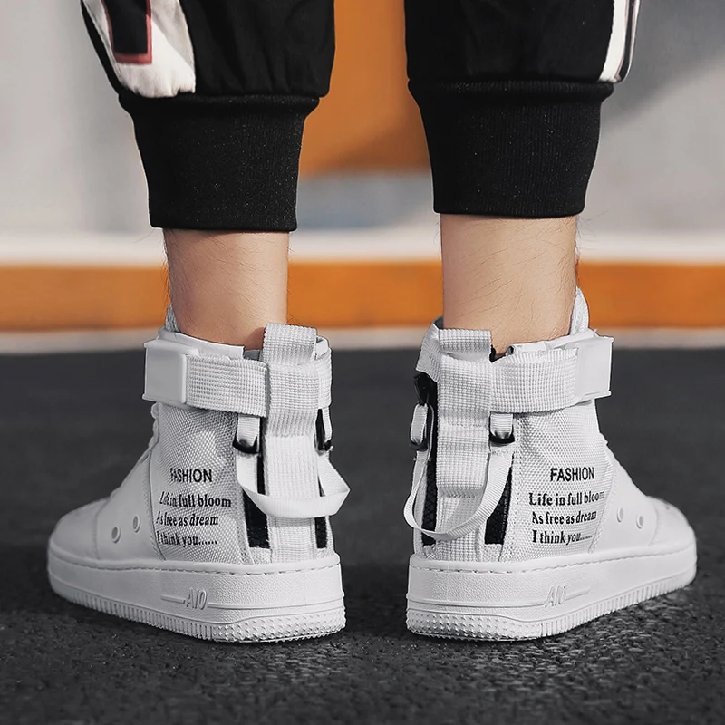 تصميم جديد حار الرجال التزلج أحذية عالية أعلى في الهواء الطلق لوح التزلج احذية رياضية تنفس الشقق الأحذية بارد الخريف الشارع المد