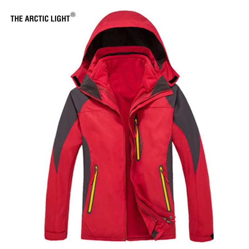 

THE ARCTIC LIGHT Ski Jacket 2018 New Arrive High-quality For Women Coat+lining 3 In 1 Outdoor Camping Hiking Waterproof Winter