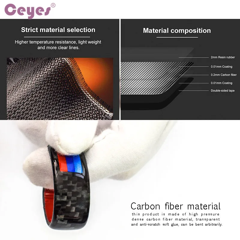 Carbon Fiber Rearview Mirror Sticker (12)