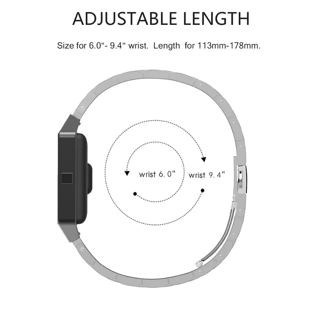Watch Band For Fitbit Blaze Stainless Steel Metal  (6)