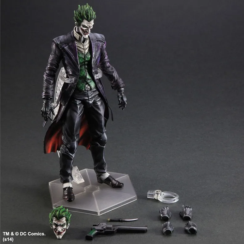 

Anime Doll Play Arts KAI Batman Arkham Origins NO.4 The Joker Joint Moveable PVC Action Figure Collectible Model Toy 27cm