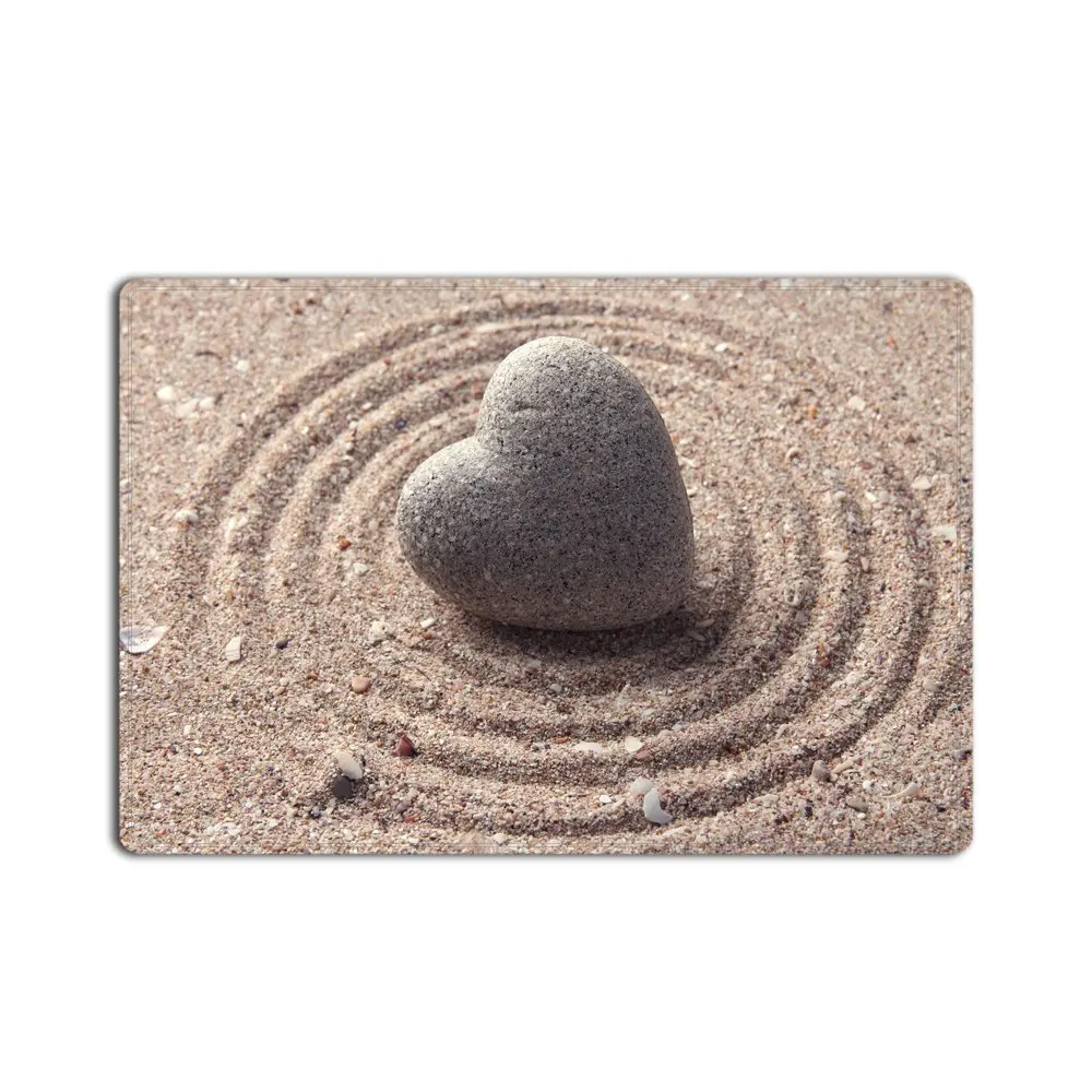 Memory Home Heart Stone Zen Stone Custom Entrance Doormat Home Decor
