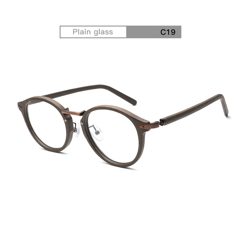 MUZZ высококачественные мужские очки для близорукости оправа для очков в ретростиле оправа Женская оправа мужские с очками металлик искусство tide - Цвет оправы: C2