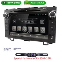 Camera Android 7.1 HD Octa Core 1024X600 Car DVD Player For Honda CRV CR-V 2006-2011 GPS Navigation Stereo DTV DAB+ SWC BT CAM