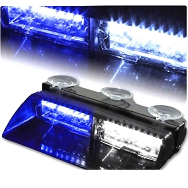

16 LED S2 Police Strobe Warning Light Flash Emergency Intimidator LED Dash Light Windshield Light