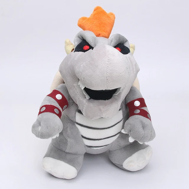 24cm anime Super Mario plush 3D Land Bone dragon Plush Toy Bolster Dry Bones Bowser Koopa plush soft stuffed animals doll