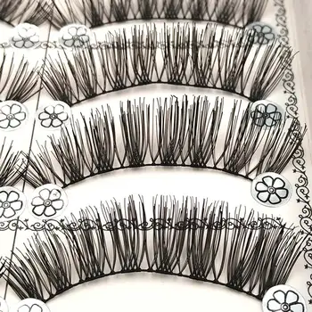 

10 Pairs False Eyelashes Soft Black Long Eye Lashes Natural Fake Lashes Eyelash Extension Makeup Faux Cils Fake Eyelashes L10