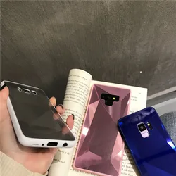 На Алиэкспресс купить стекло для смартфона 3d laser diamond mirror phone case for samsung galaxy s8 s9 s10 plus a70 m30 a8 j6 j530 silicone back case anti-fall phone cover