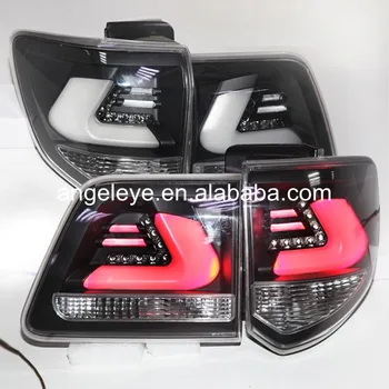 شراء لتويوتا فورتشنر أضواء خلفية LED الباب الخلفي 2012-2014 سنة أسود الإسكان غطاء شفاف YZ