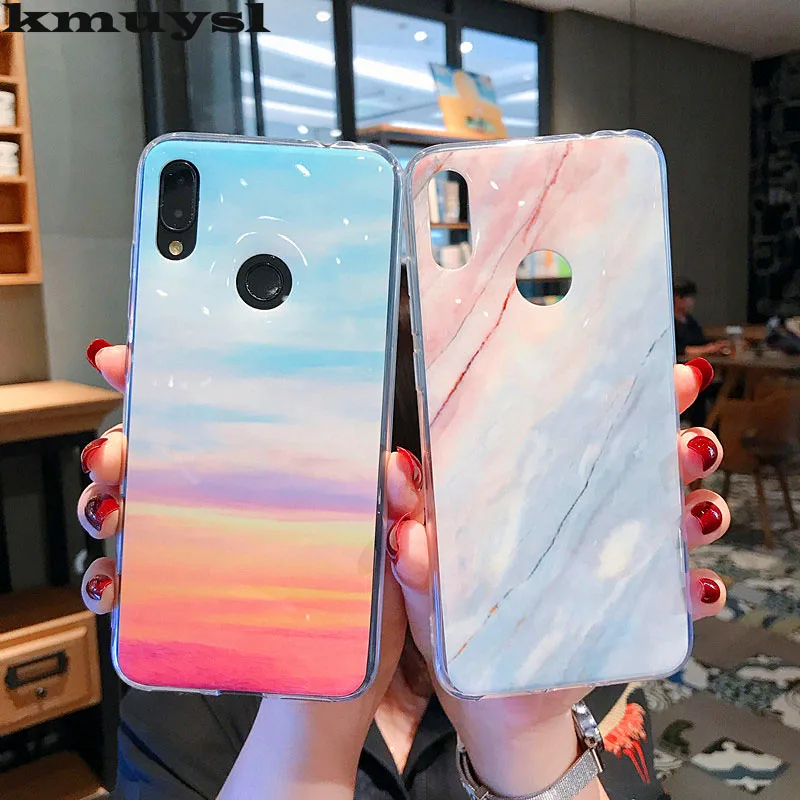 Для Xiaomi Redmi Note7 Note6 Note5 Pro мраморный силиконовый мягкий Задняя накладка чехла из ТПУ Для Xiaomi Mi9 Mi8 Lite Redmi6 Роскошные телефонные чехлы