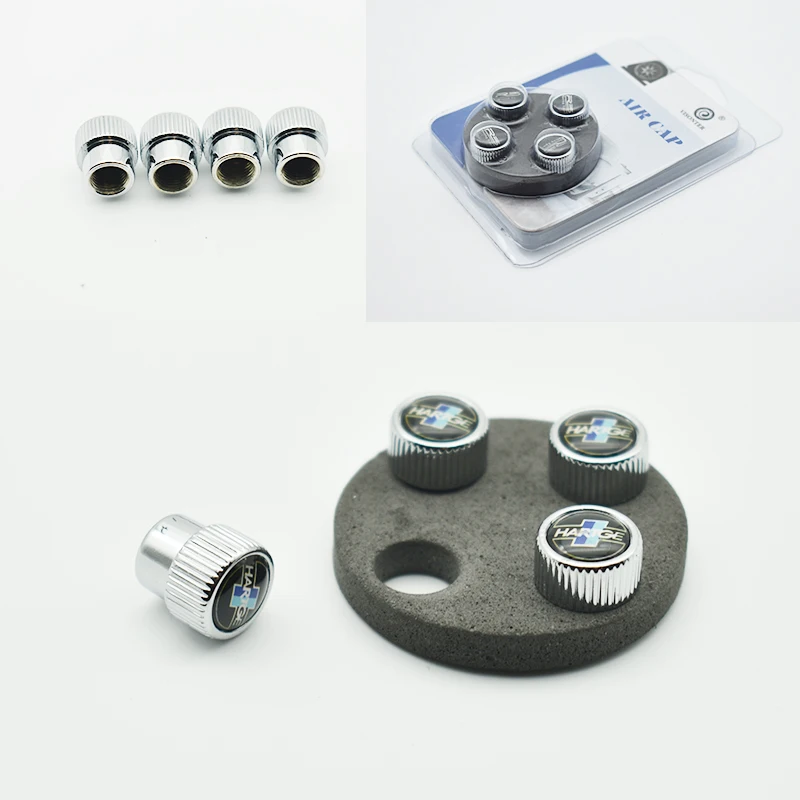 

1 set Top Quality Chrome car wheel valve stem cap auto metal For hartage
