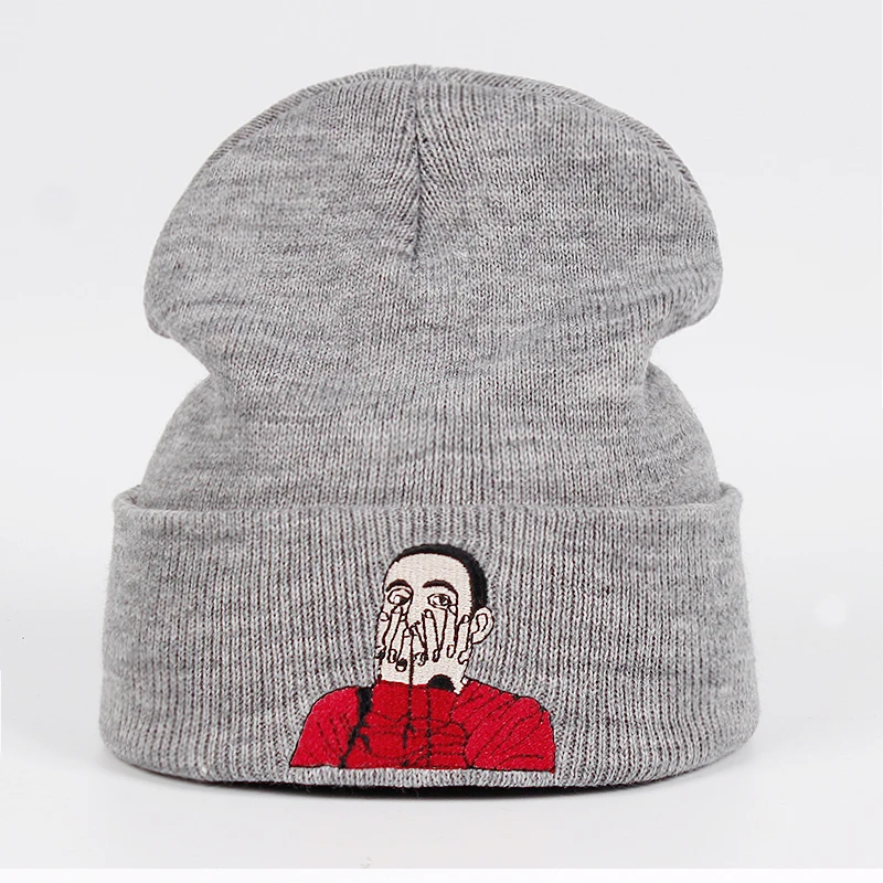 Mac Miller Beanie вышивка US Rapper Malcolm вязаная шапка McCormick вязанные шапочки Skullies теплые зимние унисекс горнолыжные шапки