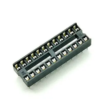 

80PCS 24 Pin DIP IC Socket Adapter Narrow 24Pin Pitch 2.54mm Connector