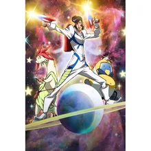 ¡Superventas! póster clásico Retro de película Space Dandy para decoración del hogar, Impresión de más tamaños de seda personalizada, póster e impresiones