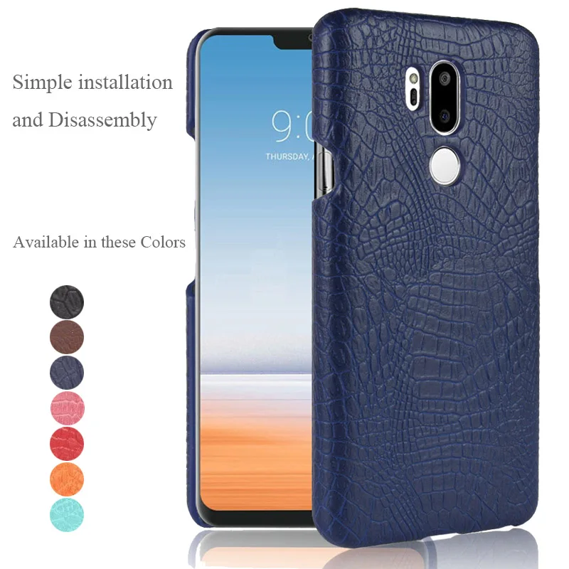 

Luxury Plating Retro Case For LG G7 ThinQ Cover Leather Case For LG G6 Cover Armor Shockproof Leather Back Case Hard Slim Coque