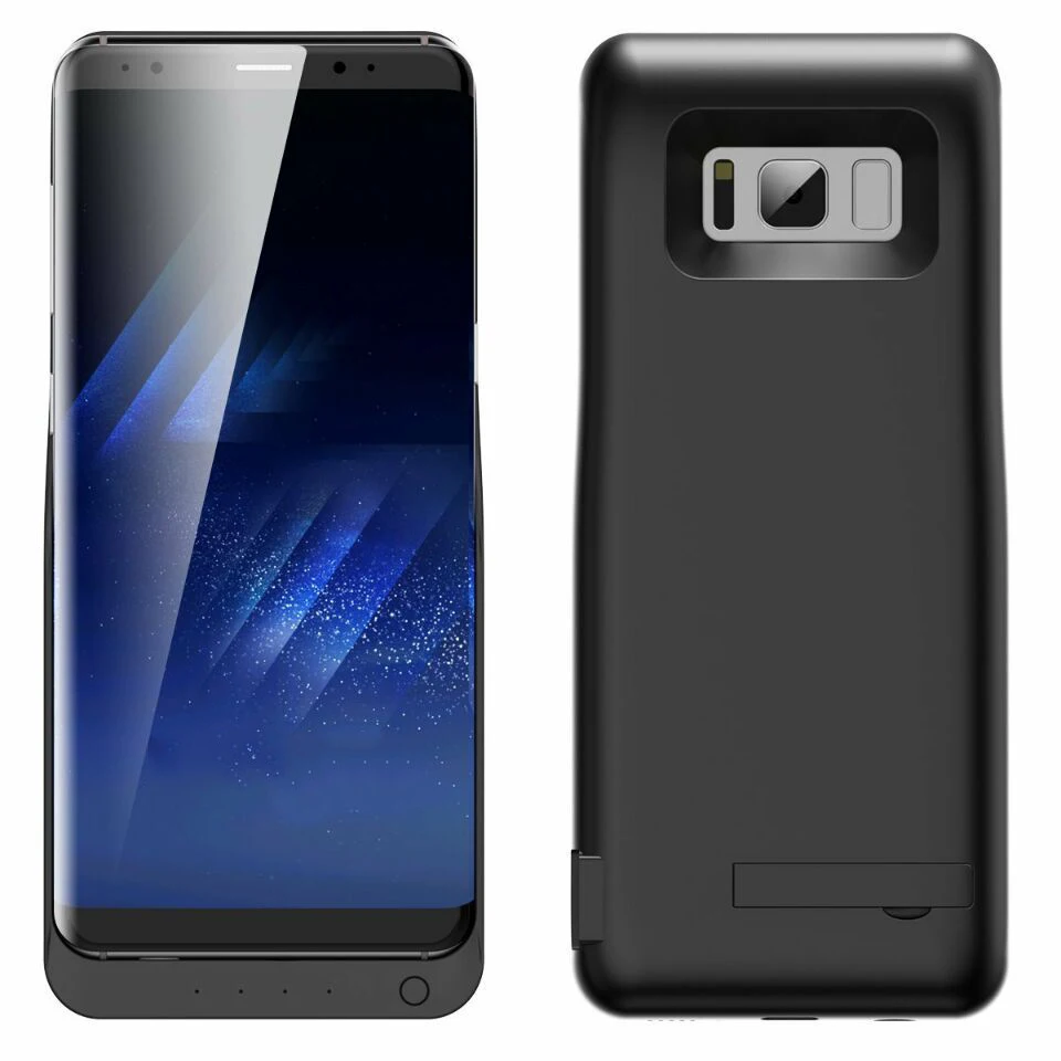 Ультра тонкий внешний корпус зарядного устройства для Samsung Galaxy S8 Plus 6500 мАч