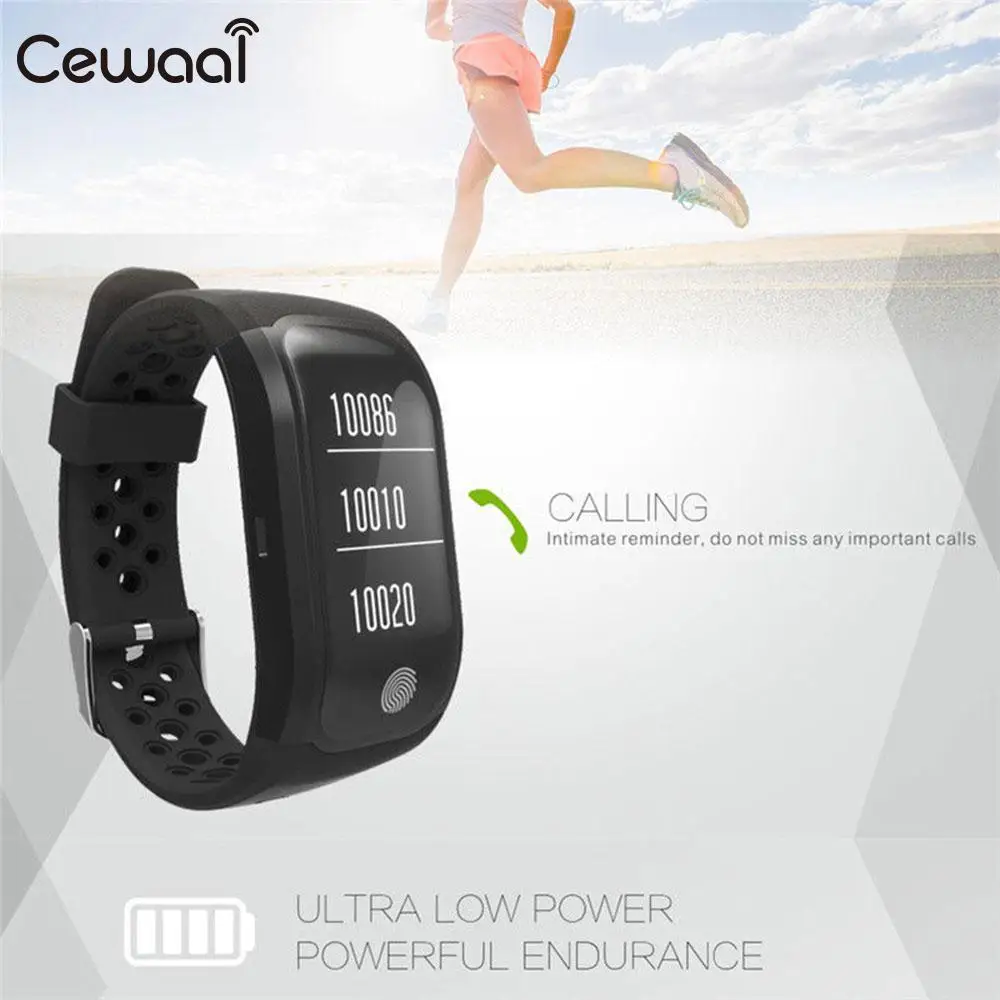 

Cewaal Sports touch screen OLED Bluetooth4.2 Heart Rate Sleeping Monitor IP68 Waterproof Smart Watch APP download control photo