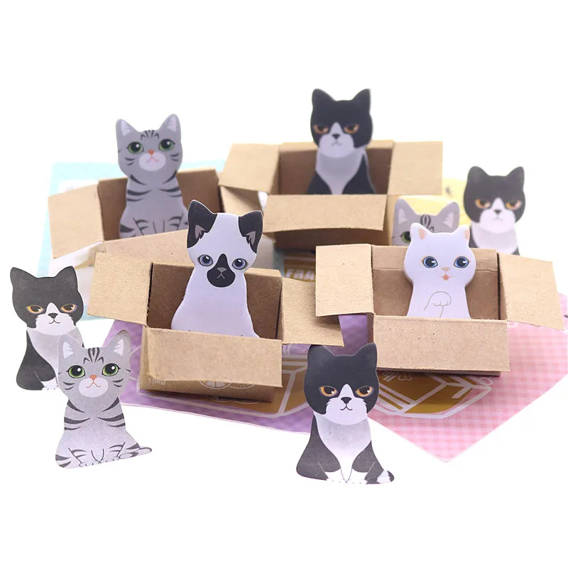 3d наклейки в виде кота и собаки милые корейские канцелярские принадлежности