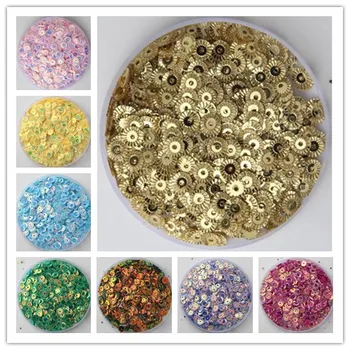 

6mm round Loose Sequins Paillettes Sewing,Wedding Craft,Women Kids DIY Garment Accessories