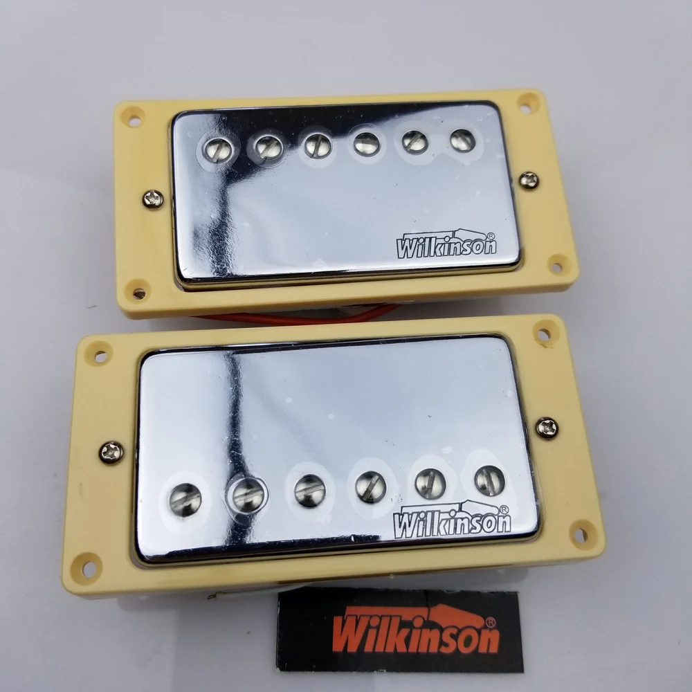 

High Quality Guitar Pickup Wilkinson LP SG Electric Guitar Humbucker Pickups closed MWVC Silver Chrome Cover